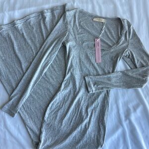 NWT Amazon Ribbed Bodycon Maxi Dress